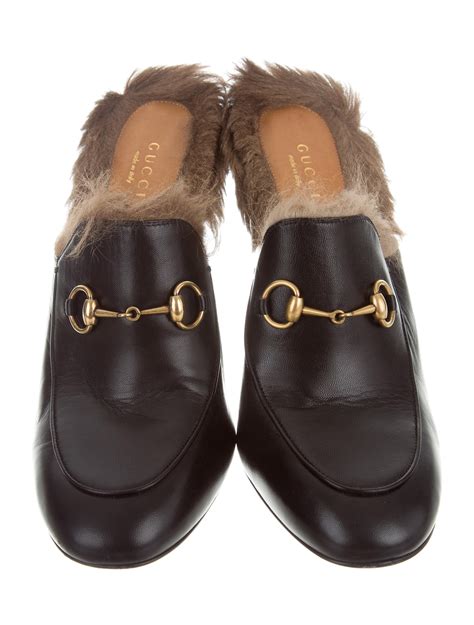 gucci style fur mules|gucci princetown mules on sale.